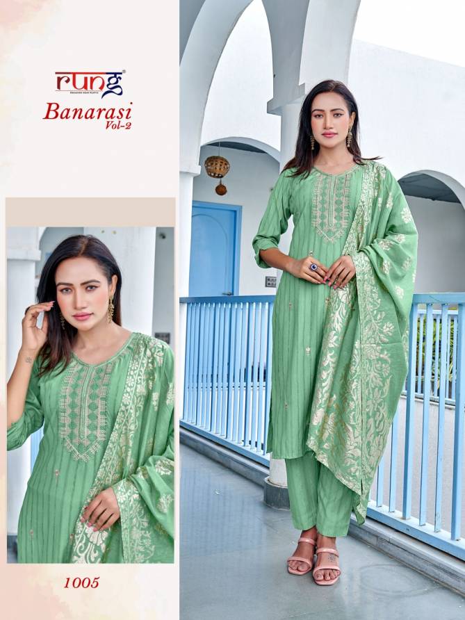 Banarasi Vol 2 By Rung Readymade Suits Catalog